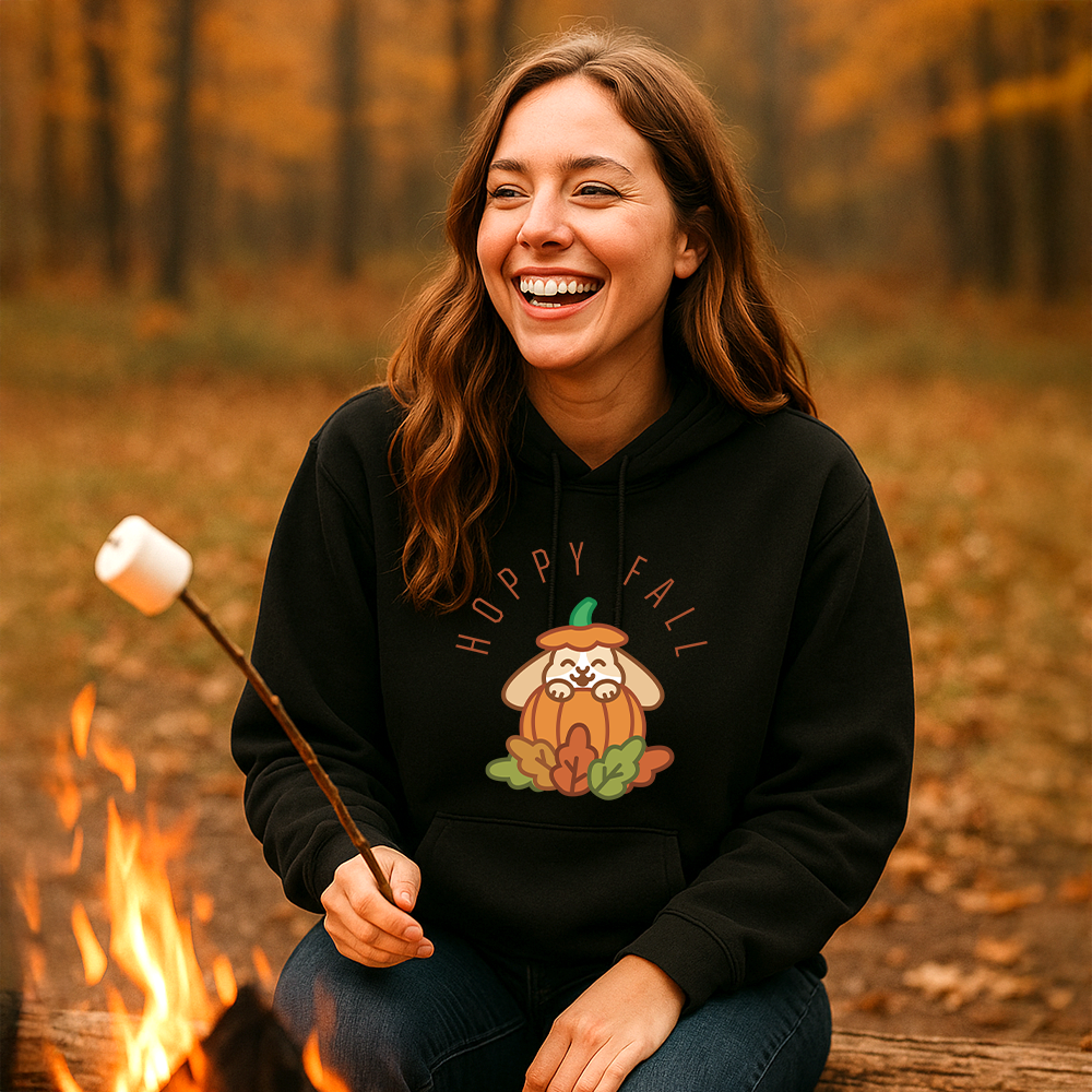 Hoppy Fall Adult Hoodie