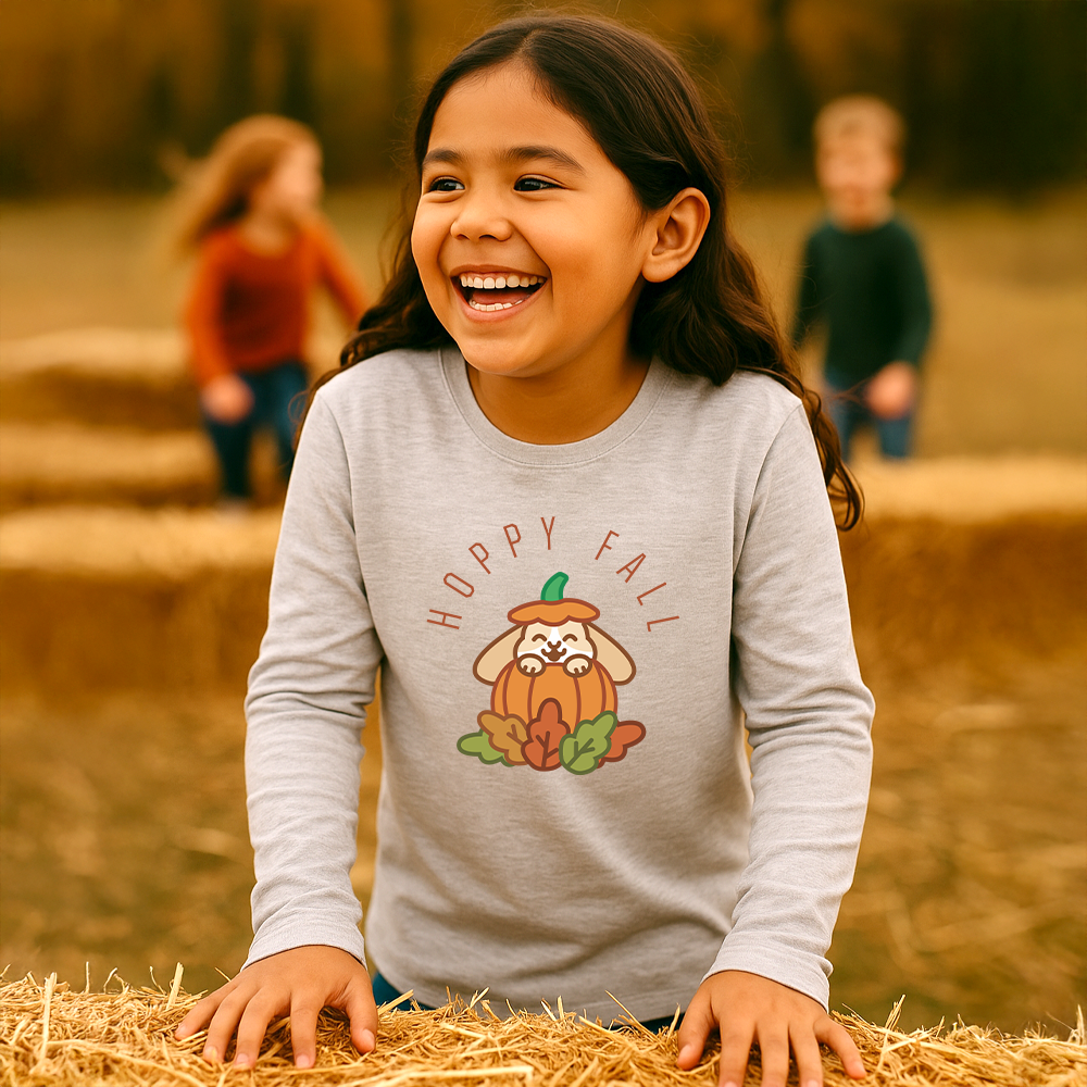 Hoppy Fall Youth Long Sleeve Tee