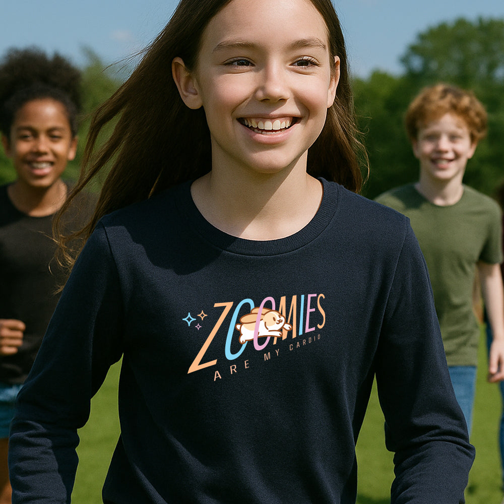 Zoomies Are My Cardio Youth Long Sleeve Tee
