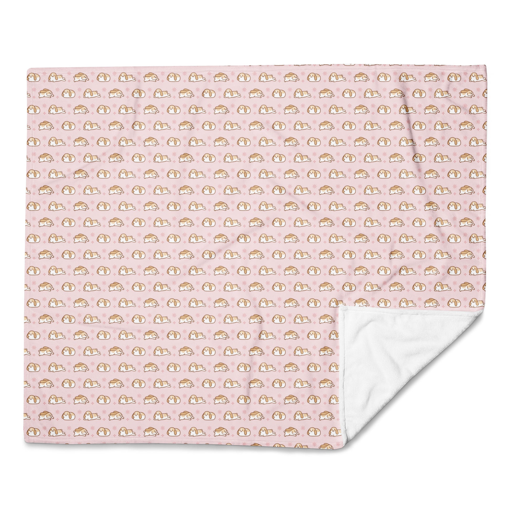 Flop, Zoom, Loaf - Throw Blanket (Pink)