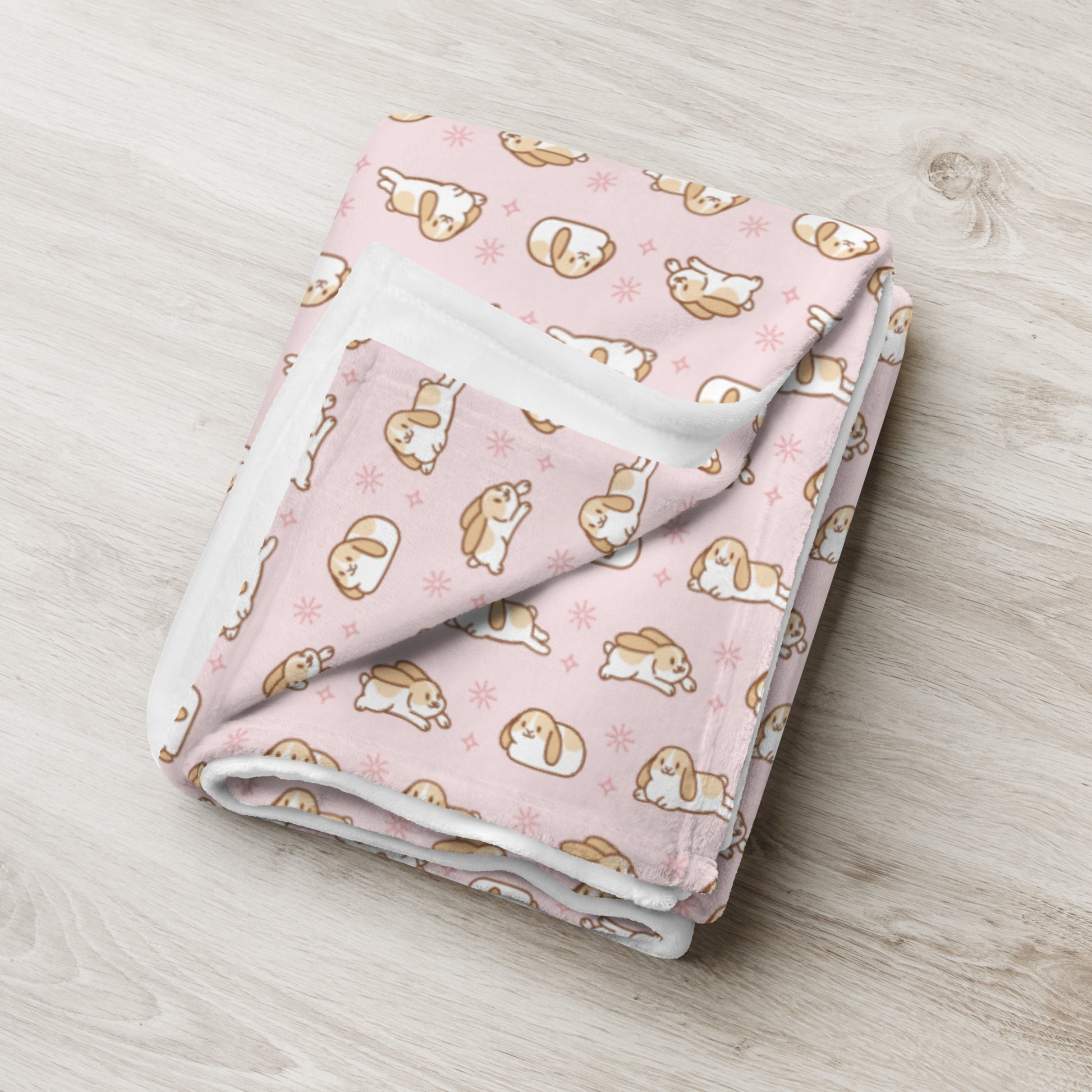 Flop, Zoom, Loaf - Throw Blanket (Pink)