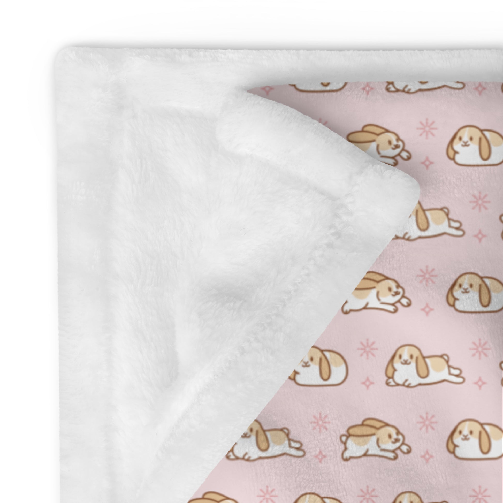 Flop, Zoom, Loaf - Throw Blanket (Pink)