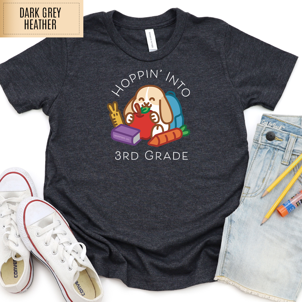 Hoppin' Into 3rd Grade Youth Shirt