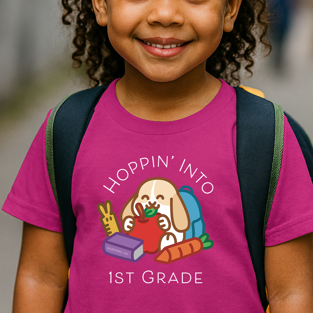 Hoppin' Into 1st Grade Youth Shirt