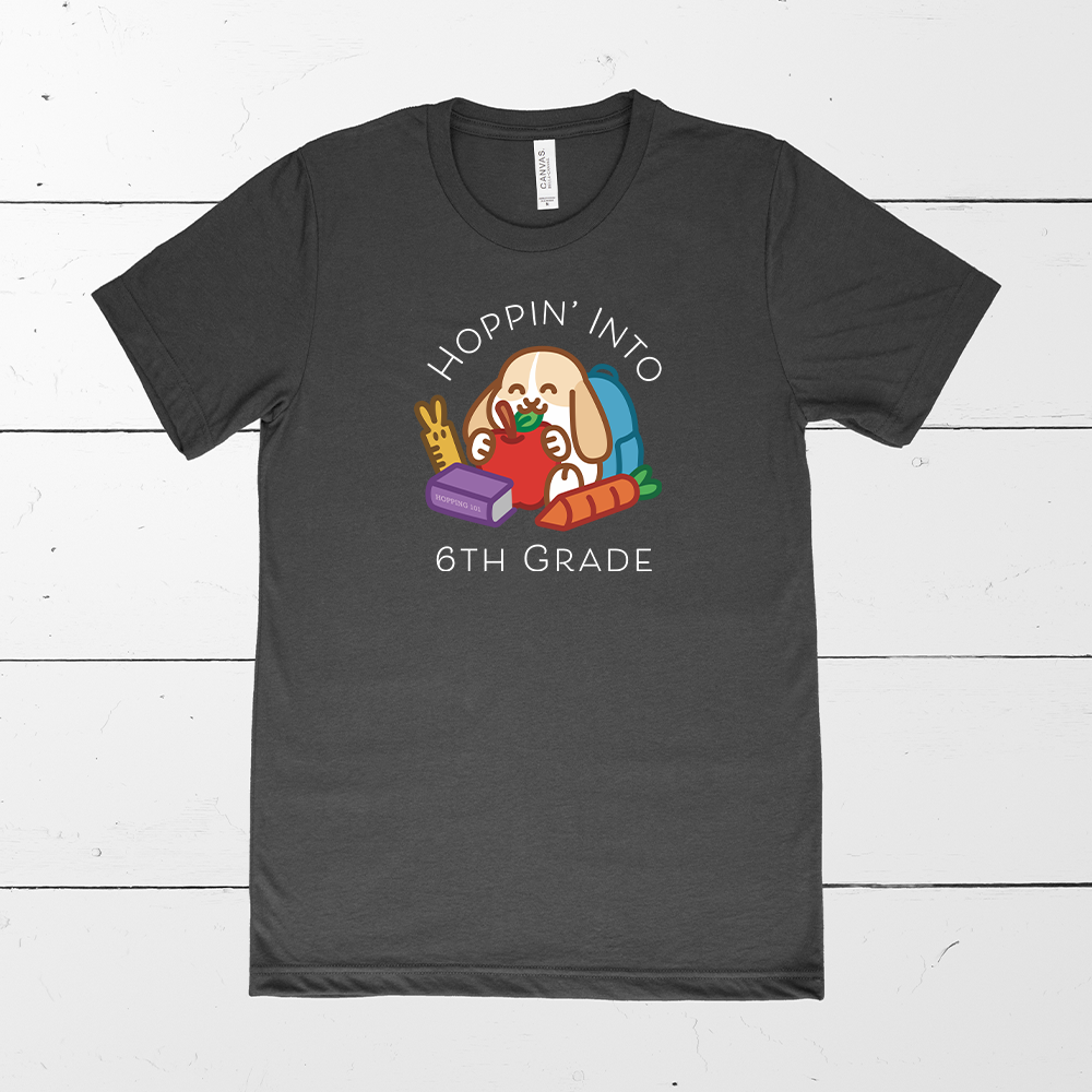 Hoppin' Into 6th Grade Teacher Shirt