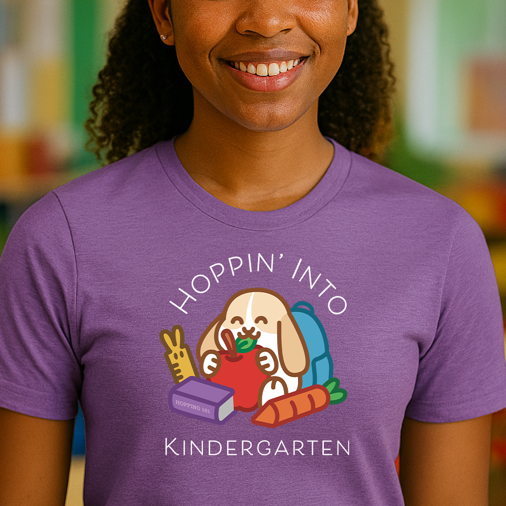 Hoppin' Into Kindergarten Teacher Shirt
