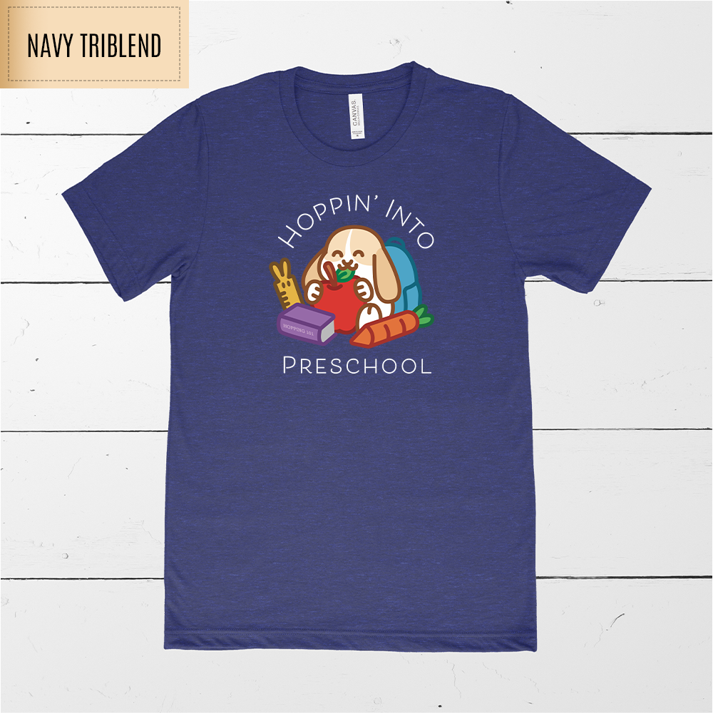 Hoppin' Into Preschool Teacher Shirt
