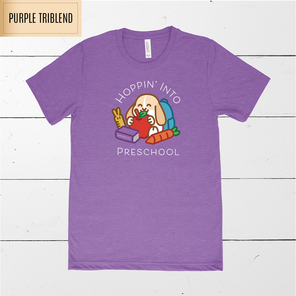 Hoppin' Into Preschool Teacher Shirt