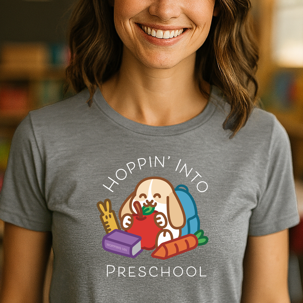 Hoppin' Into Preschool Teacher Shirt