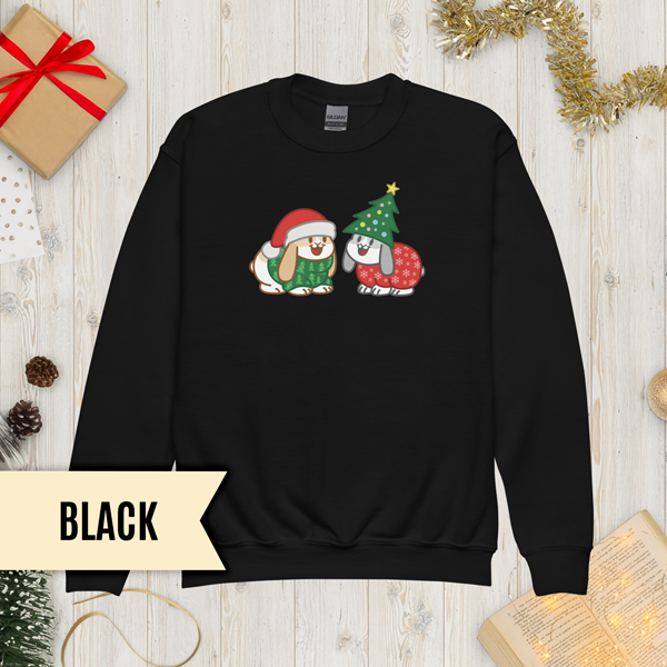 Christmas Bunnies Youth Sweatshirt