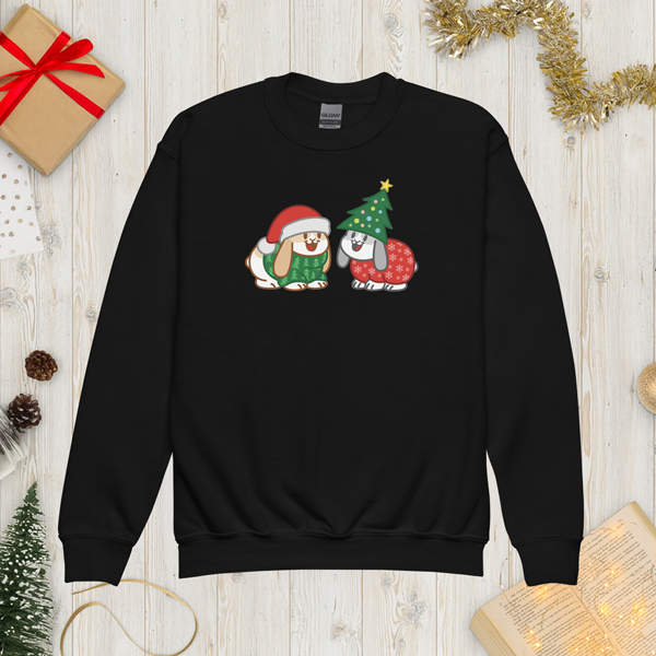 Christmas Bunnies Youth Sweatshirt
