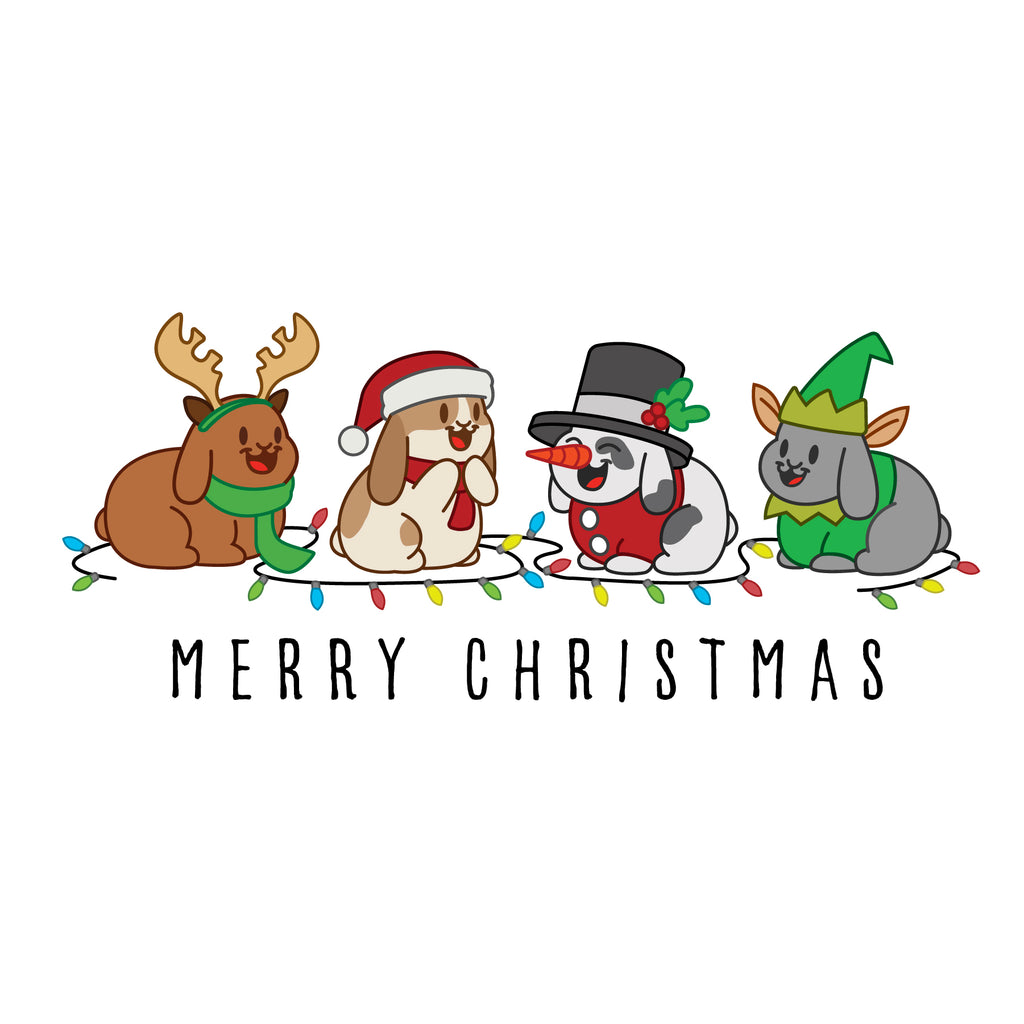 Christmas Bunny Friends Youth T-Shirt