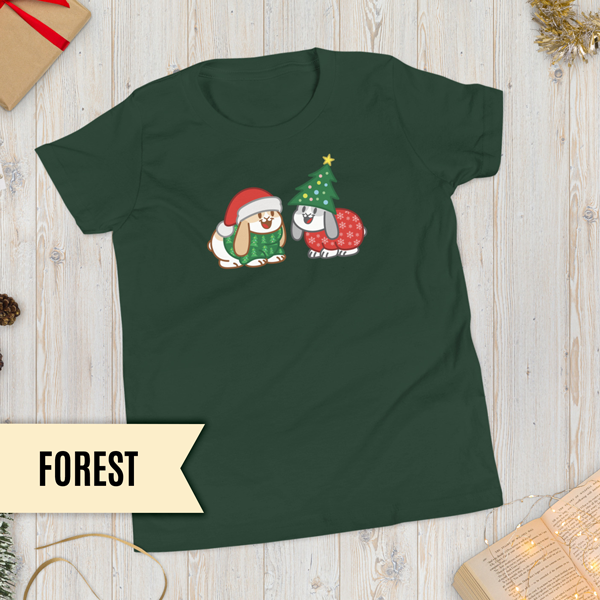 Christmas Bunnies Youth T-Shirt