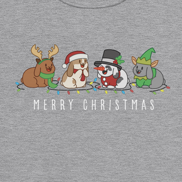 Christmas Bunny Friends Youth Sweatshirt