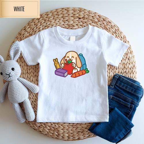 Back-to-School Bunny Toddler Shirt
