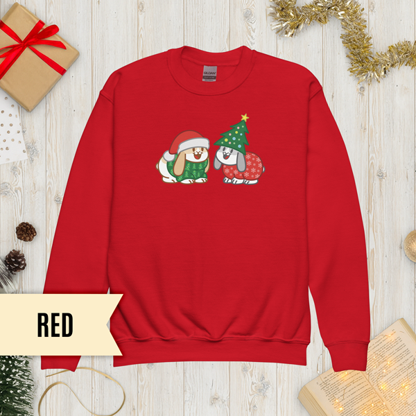 Christmas Bunnies Youth Sweatshirt