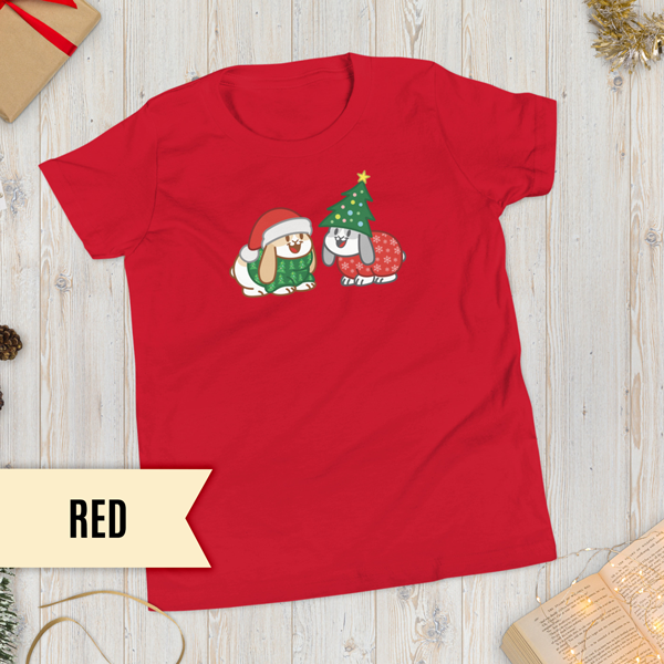 Christmas Bunnies Youth T-Shirt