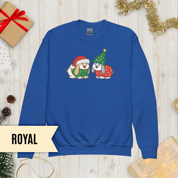 Christmas Bunnies Youth Sweatshirt