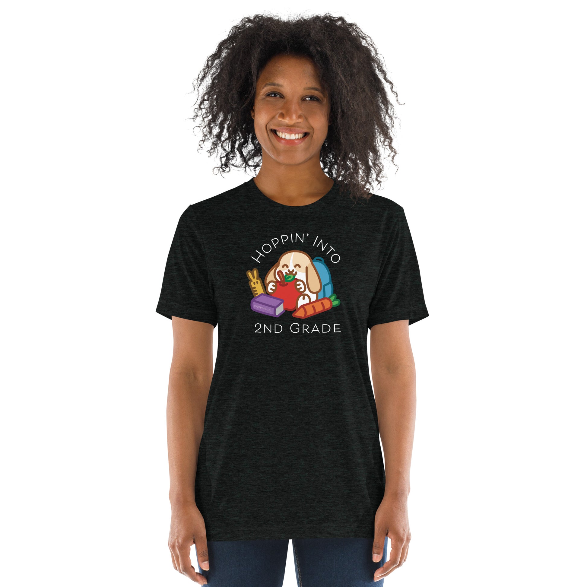 Hoppin' Into 2nd Grade Teacher Shirt