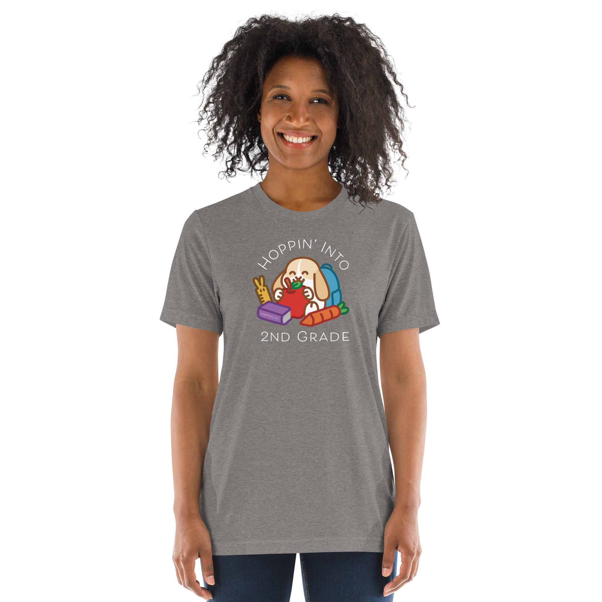 Hoppin' Into 2nd Grade Teacher Shirt