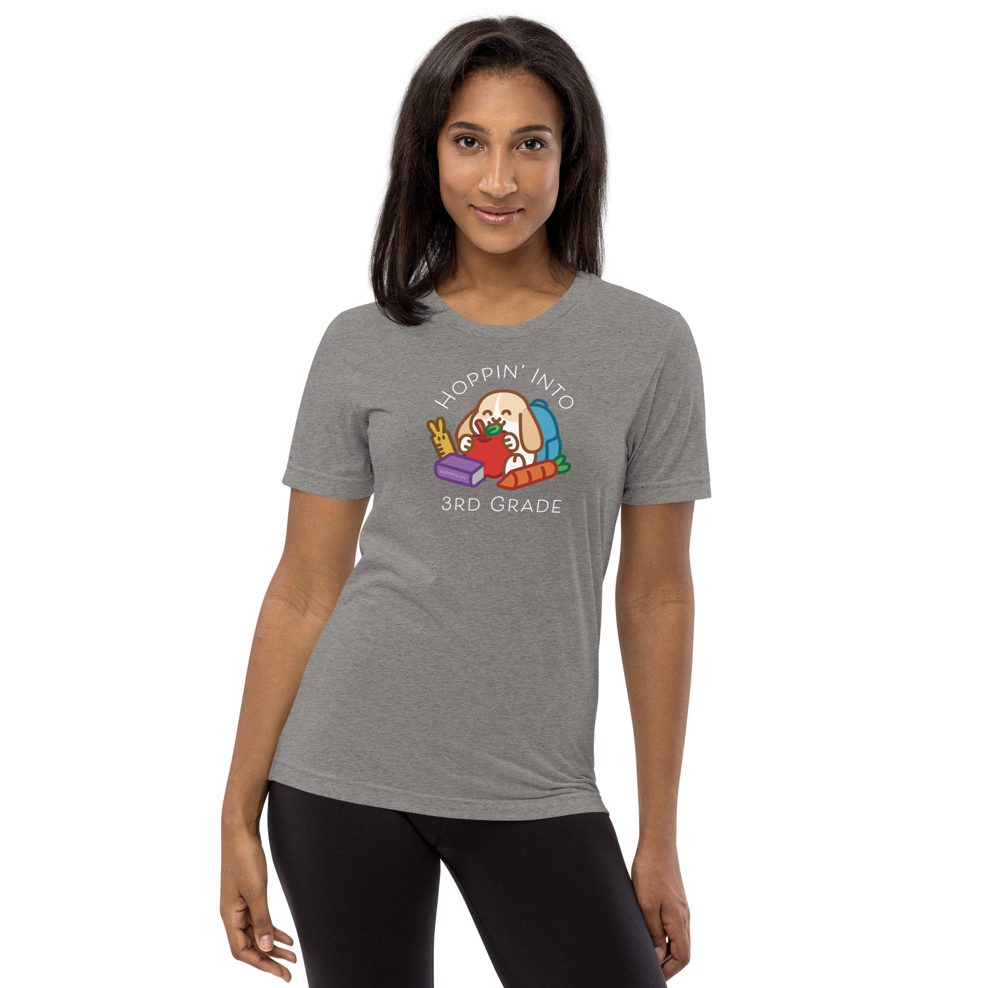 Hoppin' Into 3rd Grade Teacher Shirt