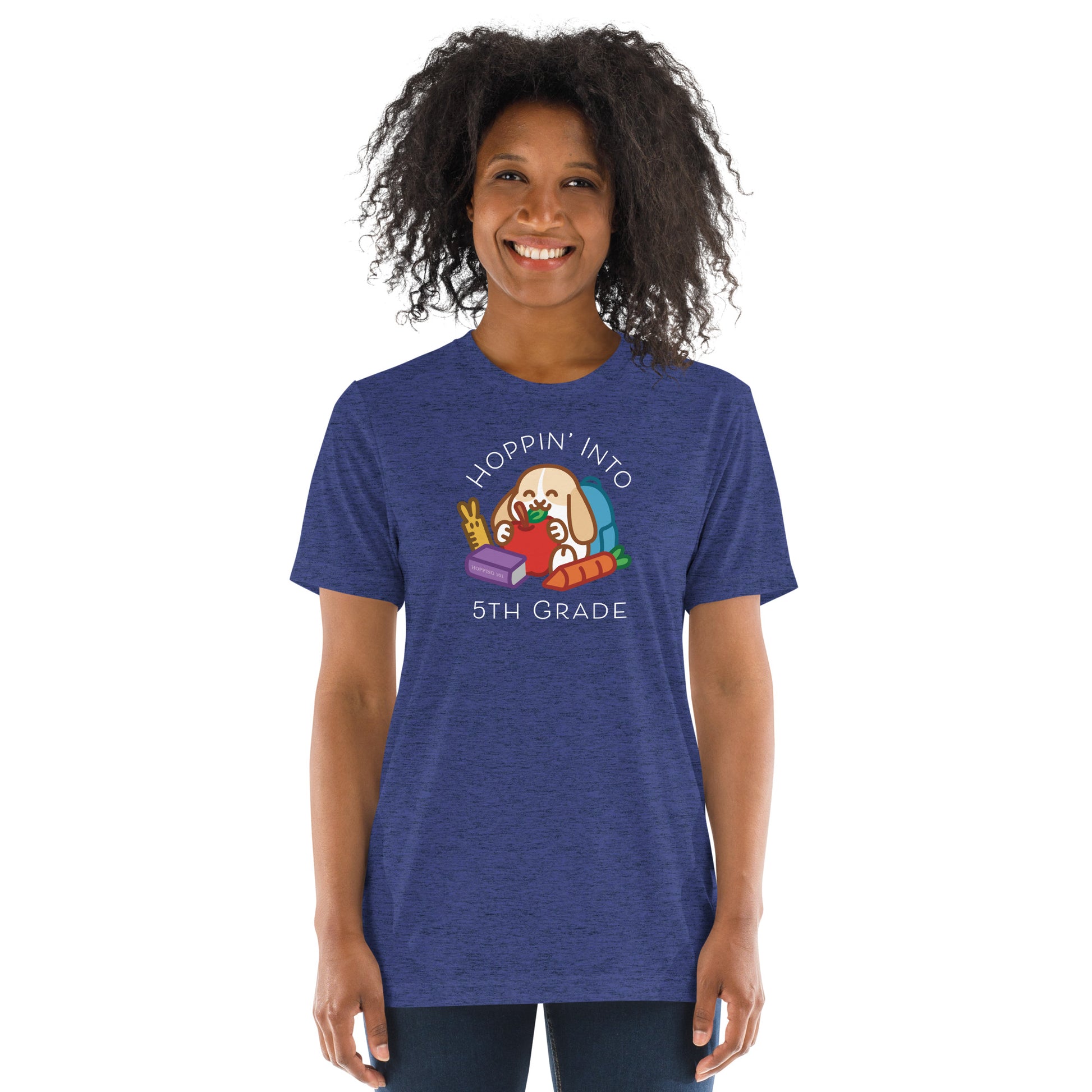 Hoppin' Into 5th Grade Teacher Shirt