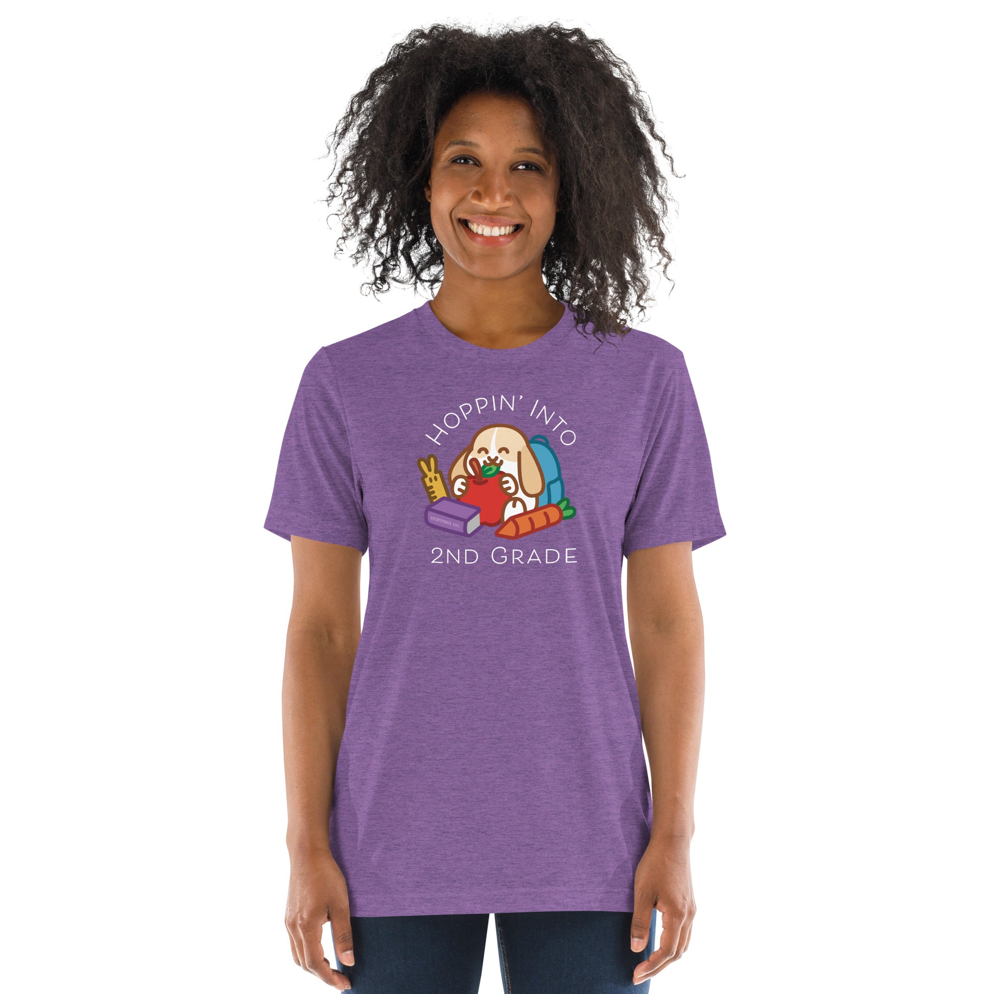 Hoppin' Into 2nd Grade Teacher Shirt