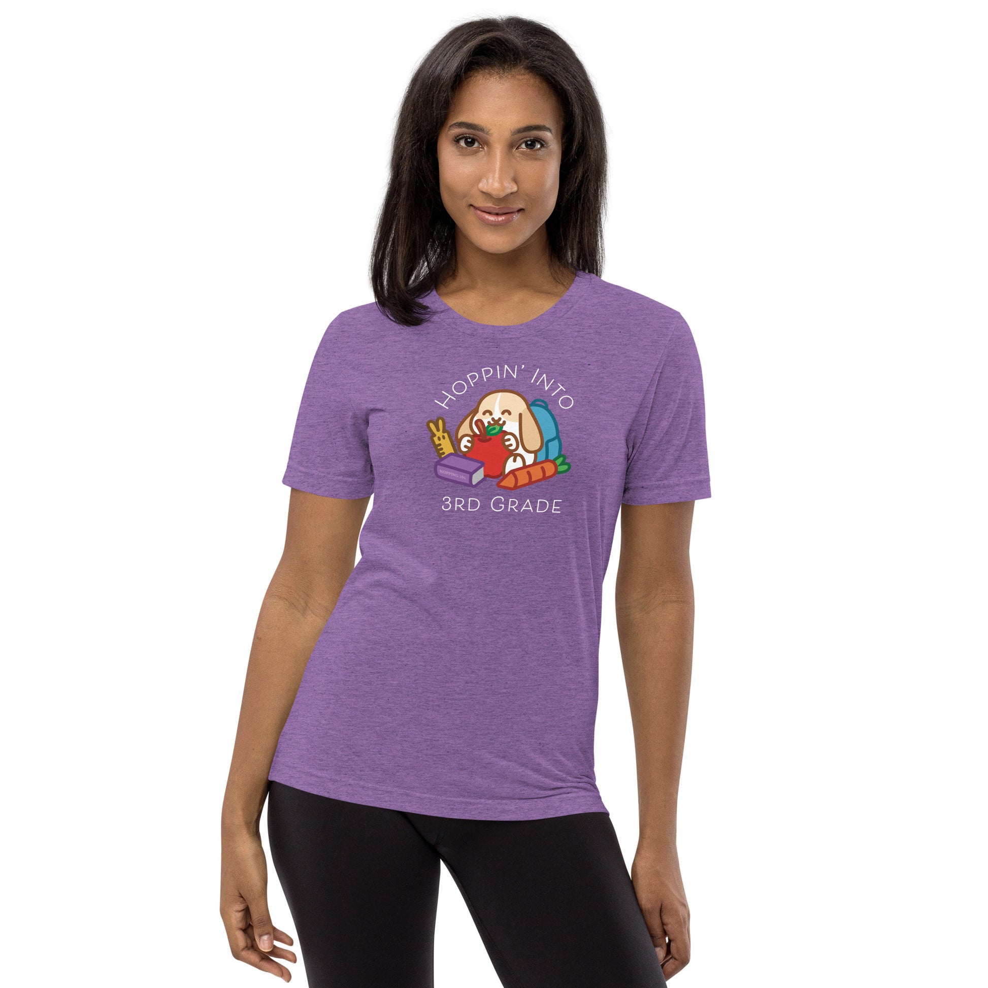 Hoppin' Into 3rd Grade Teacher Shirt