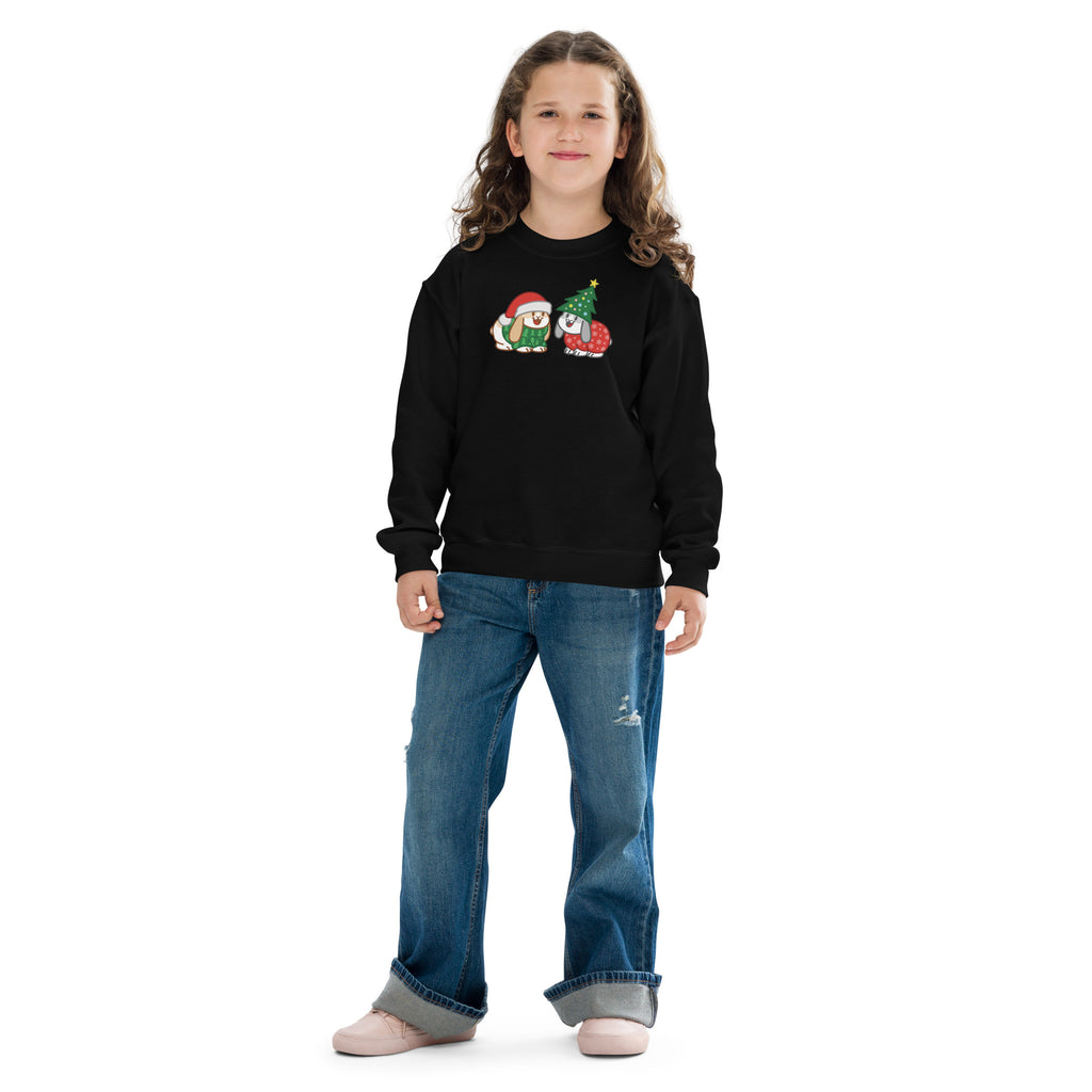 Christmas Bunnies Youth Sweatshirt
