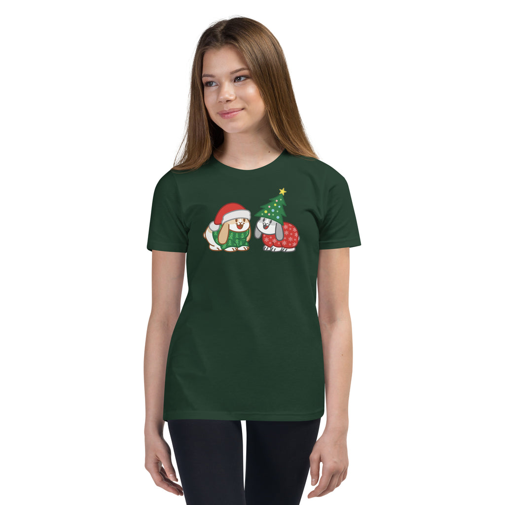 Christmas Bunnies Youth T-Shirt